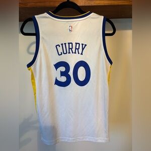 Fanatics Stephen Curry #30 White Blue Yellow Jersey